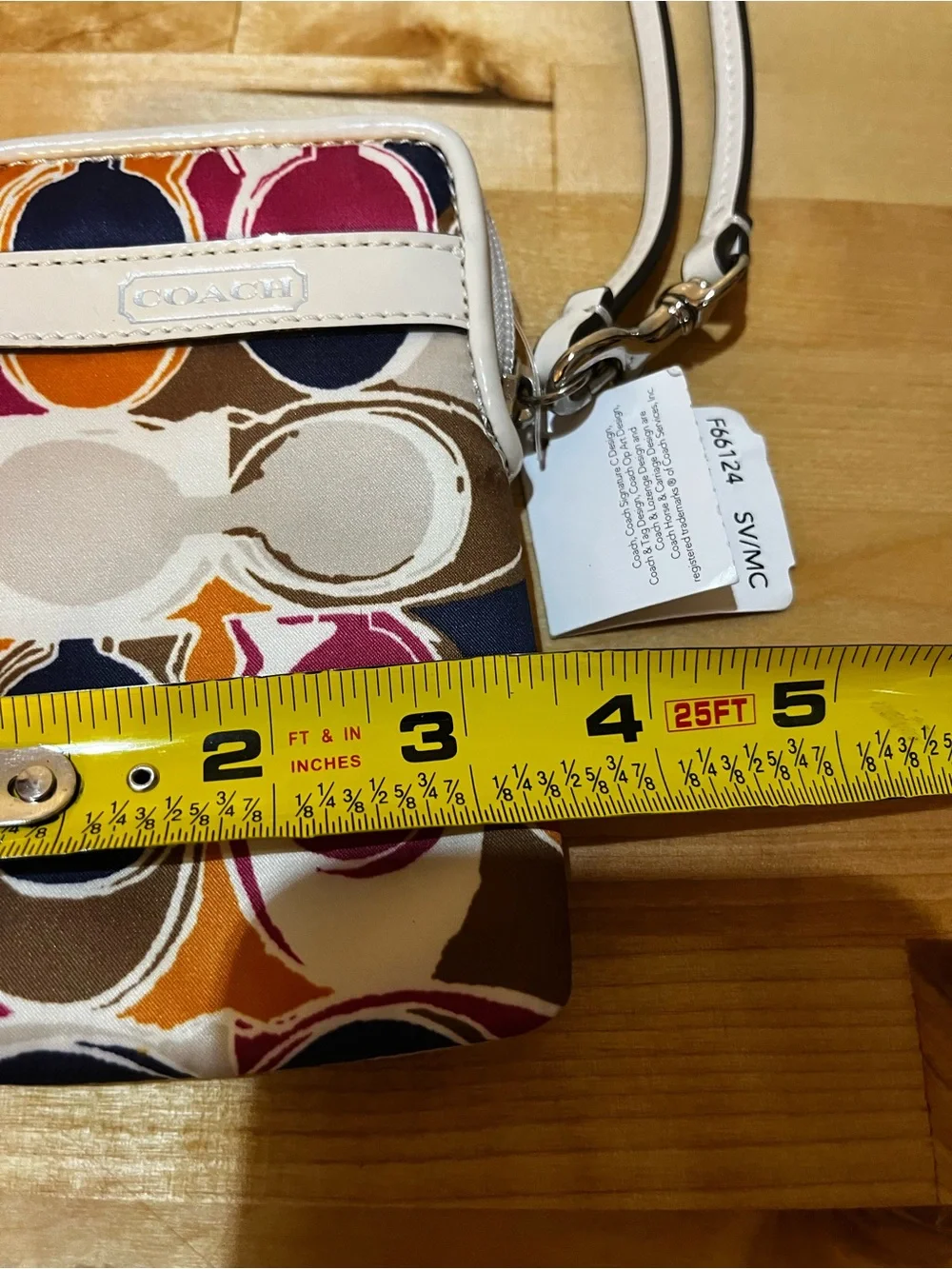 Coach Hand Drawn Scarf Print Phone Wristlet - NWT